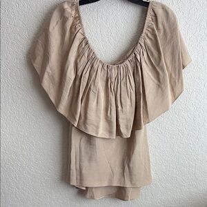 Elegant Beige Women's Top